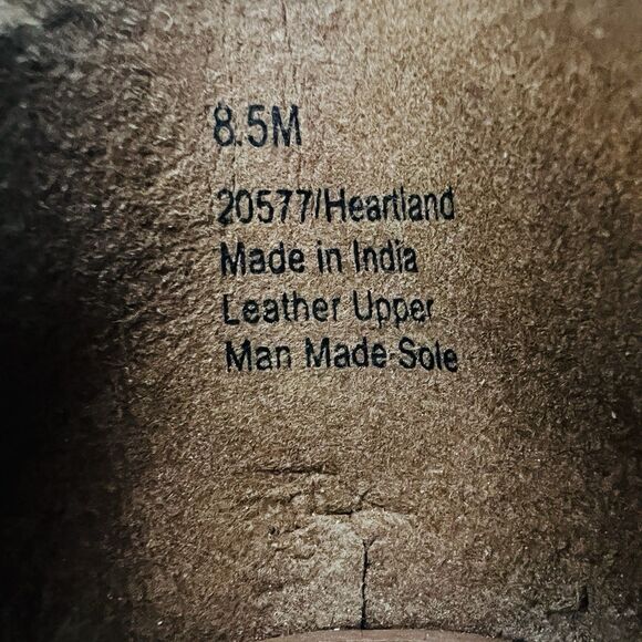 Walk With Me by Coldwater Creek Heartland Brown Woven Ankle Booties - Size 8.5M - Picture 8 of 8